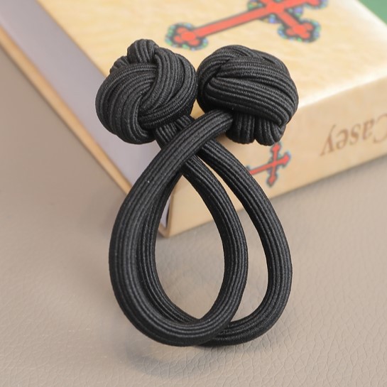 Banda de goma para niños Nudo chino cuerda de pelo corbata de pelo para niñas banda de goma banda de pelo para niñas tocado de cuerda de pelo de doble cabeza elástico alto