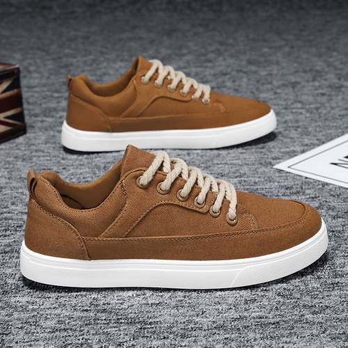 Black Men's Spring New Thick Sole Trendy Men's Korean Style Design Versatile Youth Flat Sneakers