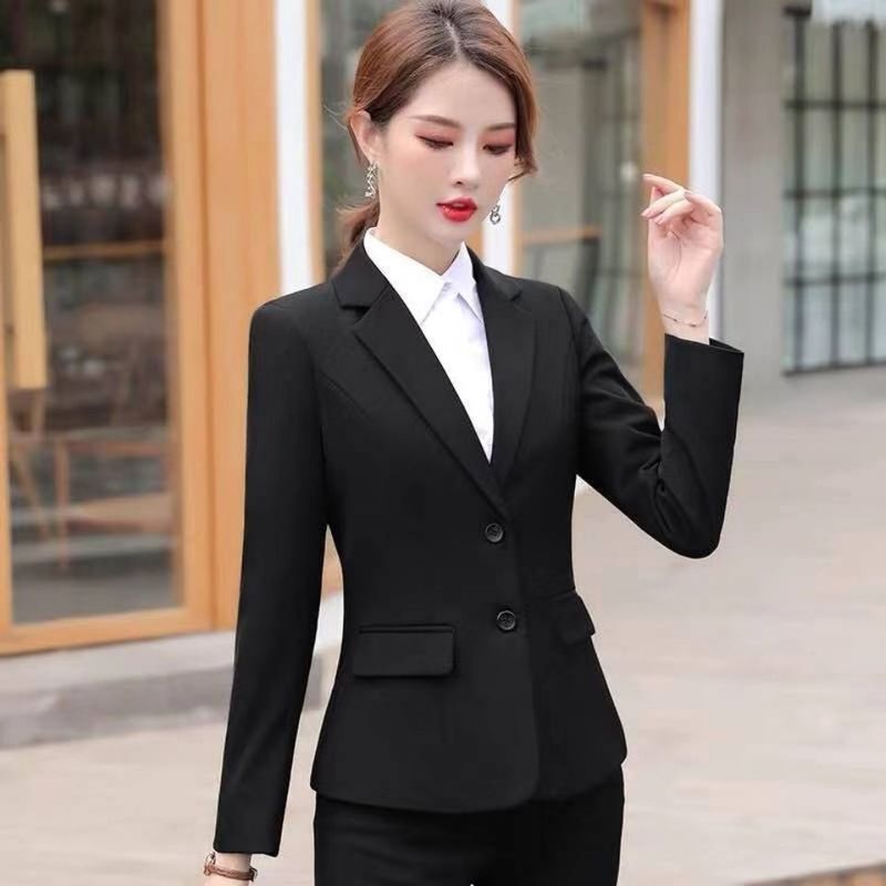 春秋新款小西装外套女职业装学生面试OL白领套装女士工作服西装|undefined