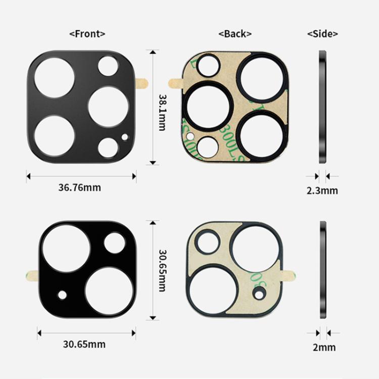 XDcase titanio hueco teléfono celular cámara metal pegado