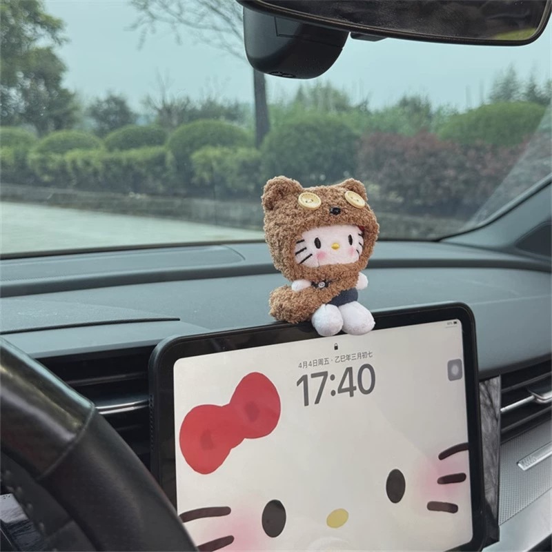 kitty车内装饰品摆件汽车中控台屏幕车载玩偶2025新款新车礼物女|undefined
