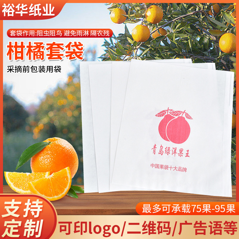 厂家销售防鸟橘子育果袋 柑桔防雨袋脐橙杨桃树上水果套袋批发