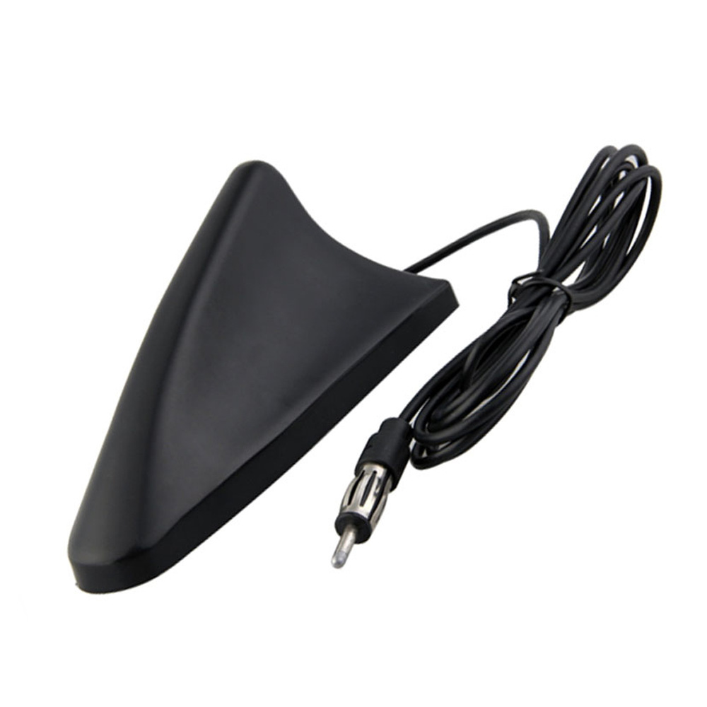 Suitable for Suv Truck Shark Fin Car Antenna (with Adhesive Base) Black Radio Antenna
