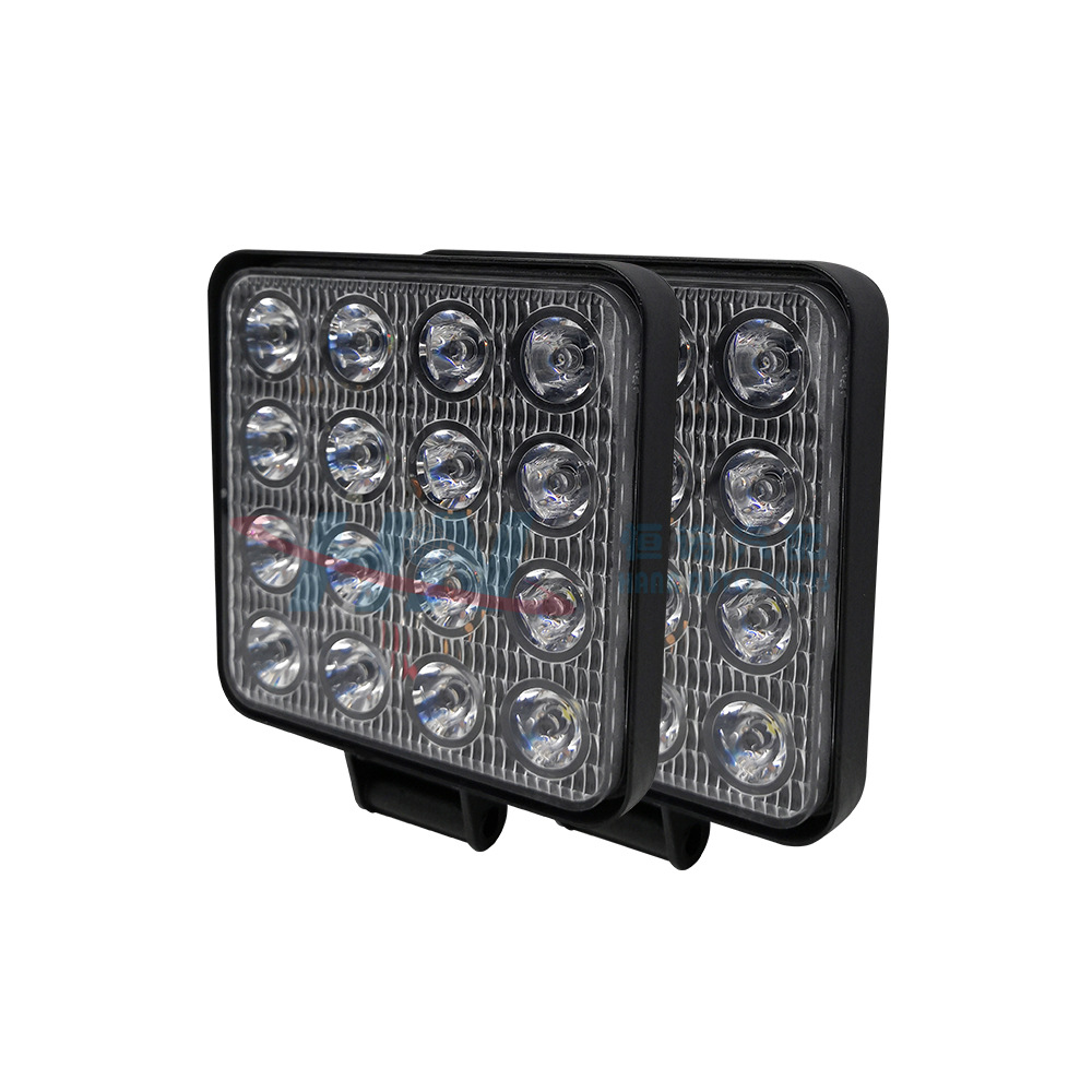 Suministro de fábrica luz de trabajo cuadrada coche luz de trabajo cuadrada luz de trabajo 16LED