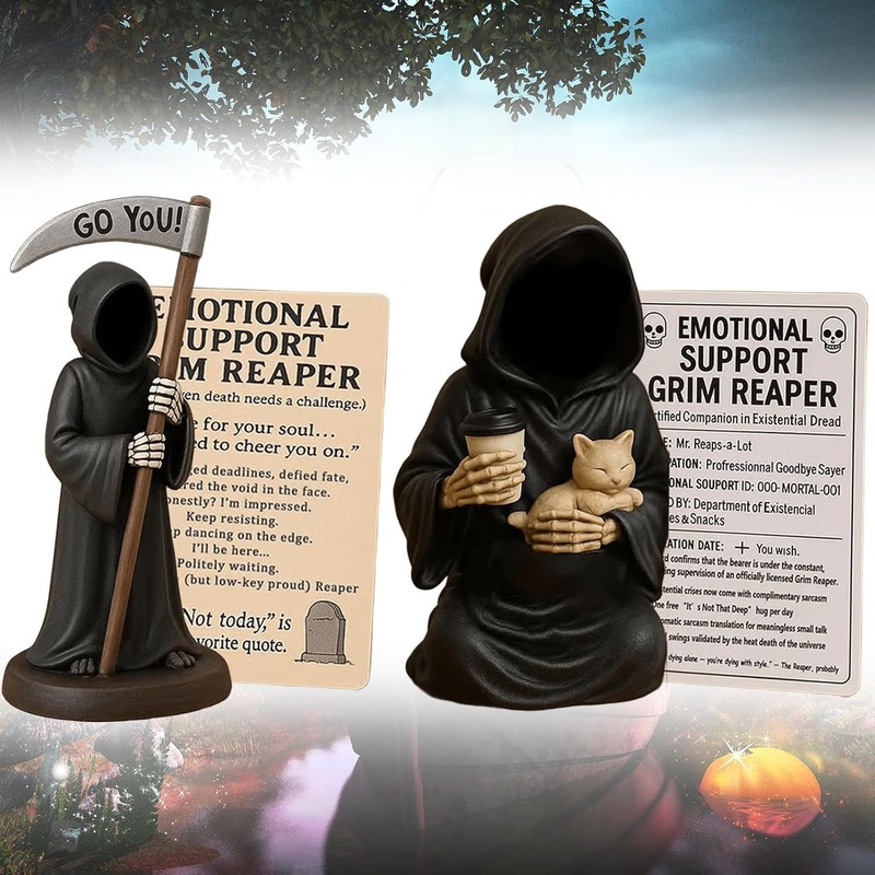 国境を越えた新製品ハロウィンエモーショナルサポート死神フィギュア死神像|undefined