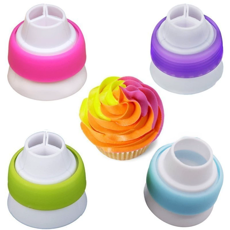 Русский конвертер кончик для piping bag три цвета средний факел торт