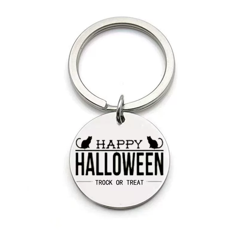 (Cross-border trading), keychain stainless steel, pendant, halloween, Birthday gift