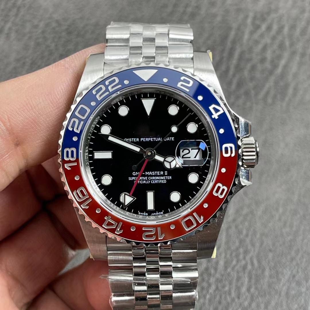 Laura Greenwich Series Watch Coke Ring Sprite Ring Fully-automatic Mechanical Watch 904l Stainless Steel Waterproof Luminous