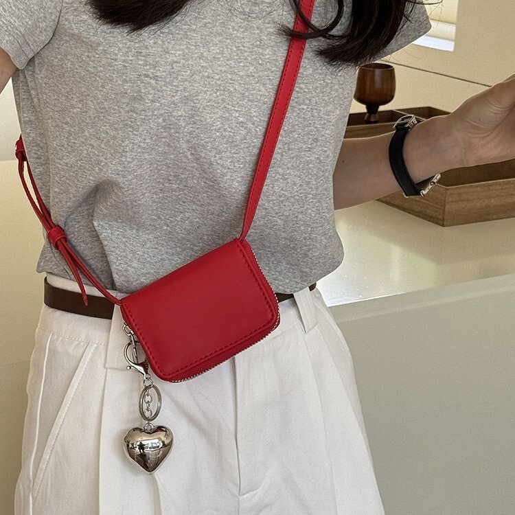 New Korean Ins Ultra-Small Mini Cute Pendant Bag Coin Purse Fashion Crossbody Small Square Bag Decorative Waist Bag