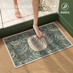 American Retro Bathroom Mat Entrance Bathroom Non-slip Foot Mat Silica Gel Water Absorbent Home Use Mat Dry Fast Door Mat