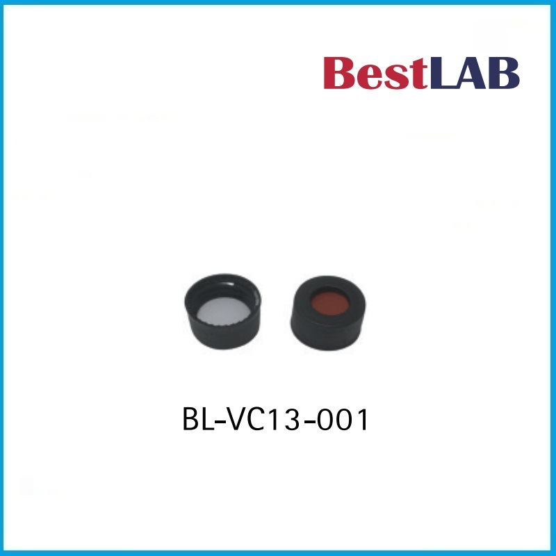 13mm 螺纹样品瓶盖 白色PTFE/红色硅胶 BL-VC13-001  Bestlab品牌