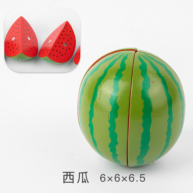 Los niños juegan casa cocina juguetes madera magnética verduras y frutas cortar madera frutas y verduras a granel traje al por mayor