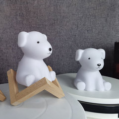 Small Cute Puppy Gel Light Battery Night Light for Children, Cartoon Companion Sleep Helper