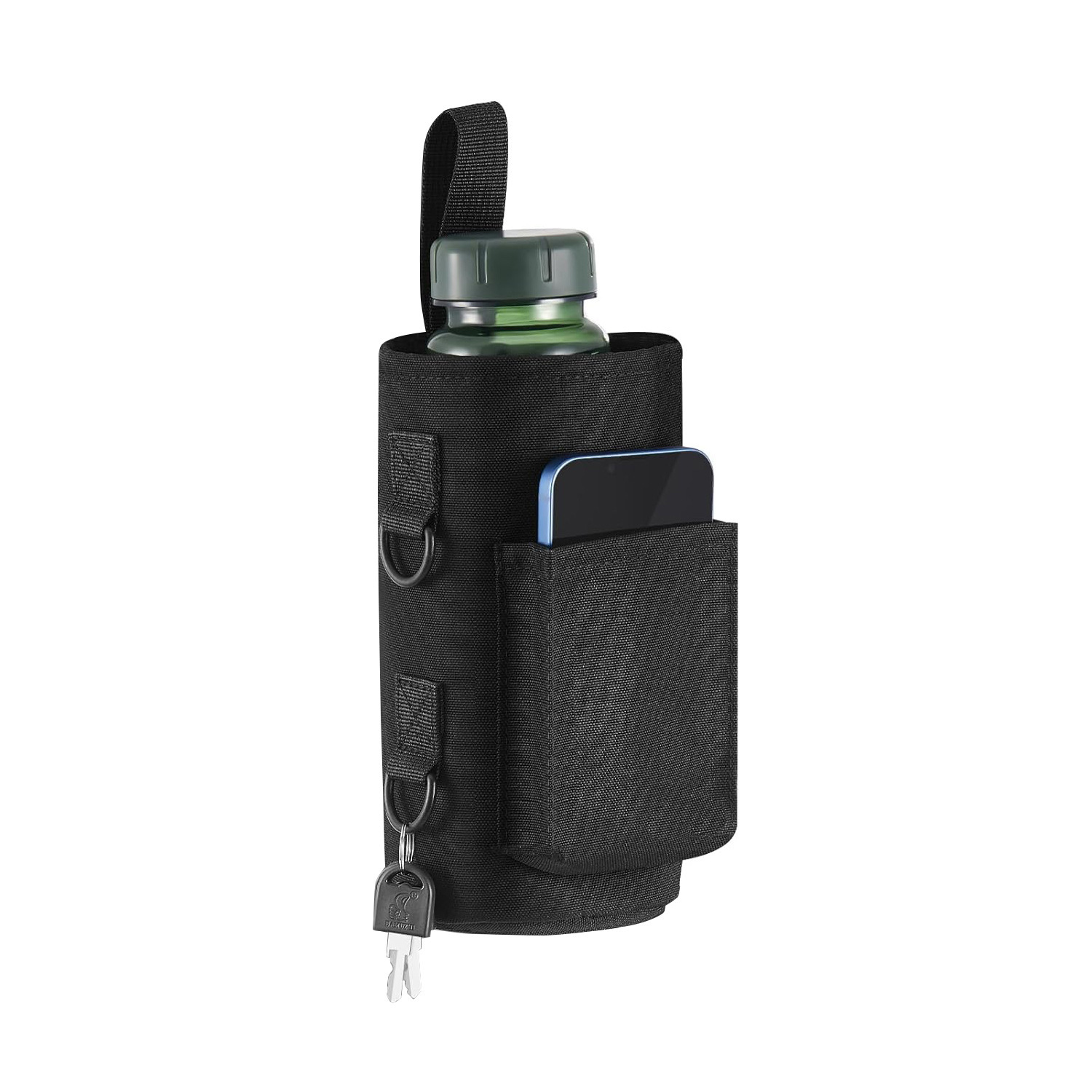 Venta caliente transfronteriza fitness paquete de olla de succión magnética taza de agua bolsa de mensajero gimnasio teléfono móvil llave bolsa de almacenamiento fuente spot