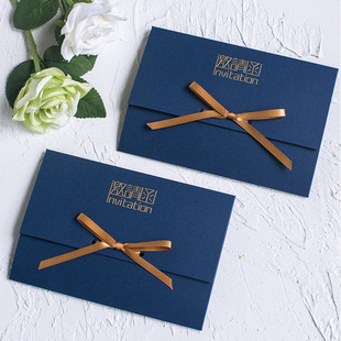 Invitation Invitation Invitation Card Business Chinese Style Envelope Business Opening Activities Meeting Creative High-end