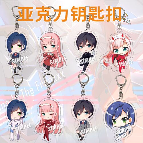 Anime DARLING in the FRANXX peripheral national team keychain pendant