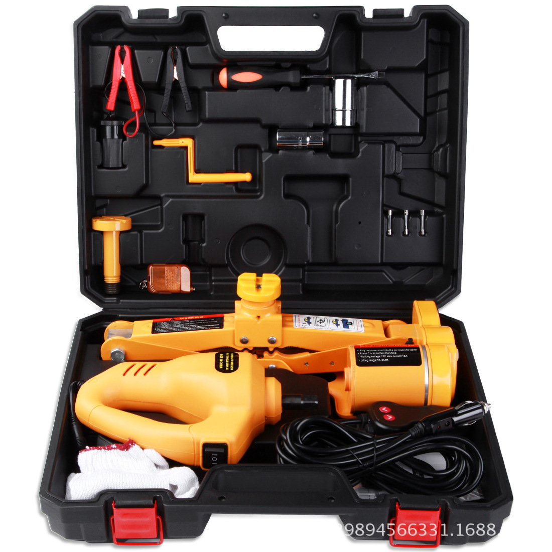 Factory Direct 12V car electric Jack electric wrench suit car horizontal scissor