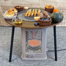 新款围炉煮茶五面取暖器取暖炉烤火炉家用室内烧烤炉烤火器电烤炉