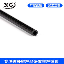现货多规格卷制3k碳纤管 高强度耐磨空心斜纹亮光碳纤维圆管