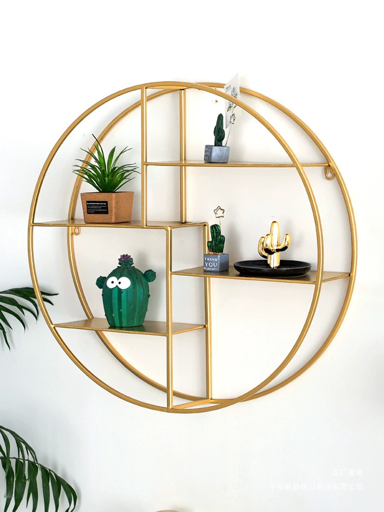 Скандинавская железная настенная полка для ТВ, популярное настенное украшение для салона красоты, полка для демонстрации