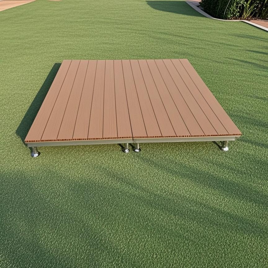 户外露营托盘地板草坪沙地帐篷舞台站台塑木木板实木木托盘木制