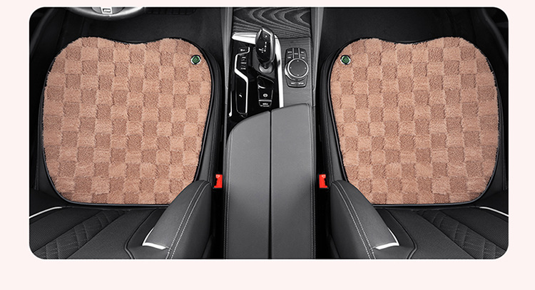Winter Warm Plush Car Seat Cushion Car 5V USB Heating Pad Main and Passenger Single Seat Anti-Slip Office Seat Cushion