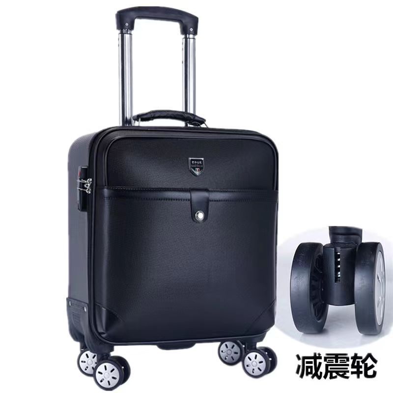 Equipaje de 18 pulgadas Estuche de carretilla de tela Oxford para mujer Estuche de embarque ligero pequeño para hombres Mini Contraseña de tamaño pequeño viaje corto