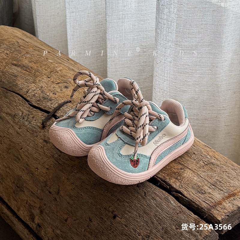 真皮女宝宝包头学步鞋防踢秋季新款女小童休闲运动鞋单鞋一件代发|undefined