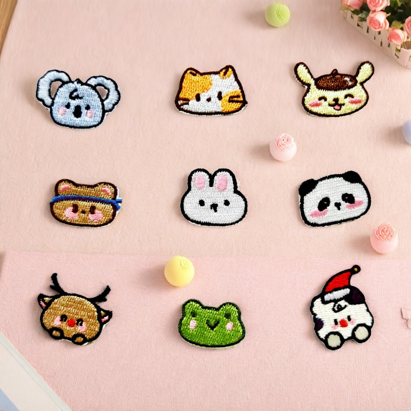 Original Zino Computer Embroidered Label Clothing Accessories Embroidery Cartoon Animal Self-Adhesive Patch Embroidery Cloth Patch