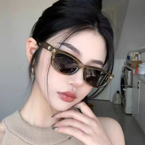 New cat-eye gm sunglasses, women's sunglasses, street photo glasses, men's driving anti-ultraviolet sunscreen sunglasses wholesale