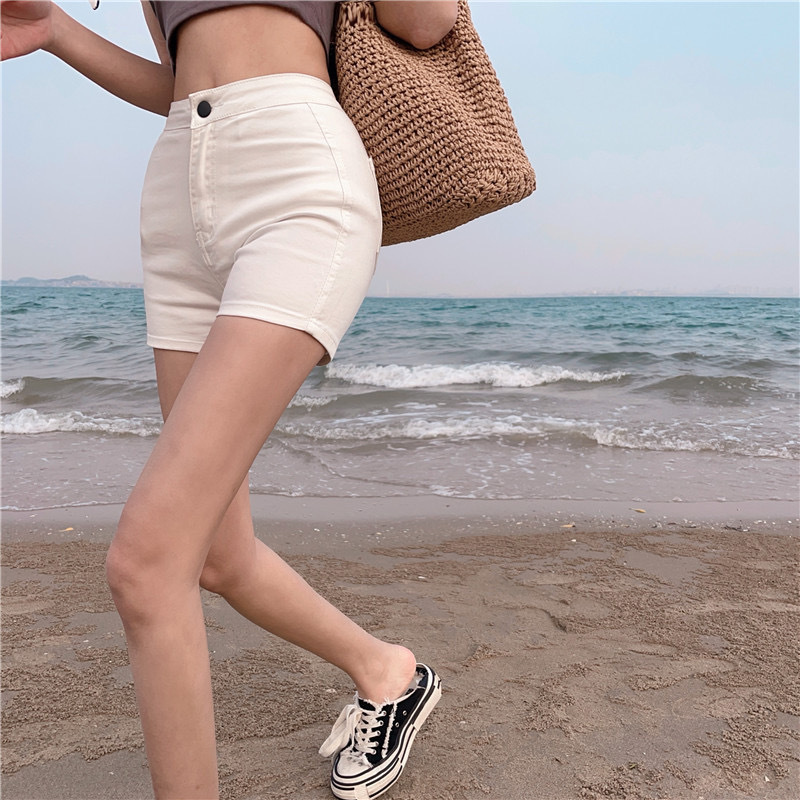 女团黑色超短裤女冬季高腰热辣防走光爵士舞jazz舞蹈辣妹ds牛仔裤