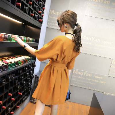 大码女装2021夏装微胖MM显瘦藏肉中长款裙子遮肚胖妹妹减龄连衣裙