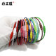 Color paint iron wire rope accessories candy color pendant key ring key chain hand rope buckle wire ring