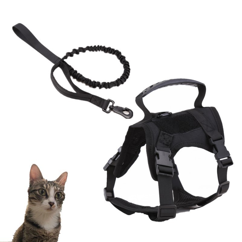 Tácticas al aire libre chaleco impermeable gato ropa de gato K9 cinturón de pecho gato caminar chaleco ajustable