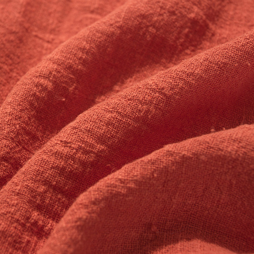 棉麻布料 肌理竹节棉风麻绉褶皱面料 亚麻夏季民族手工服装
