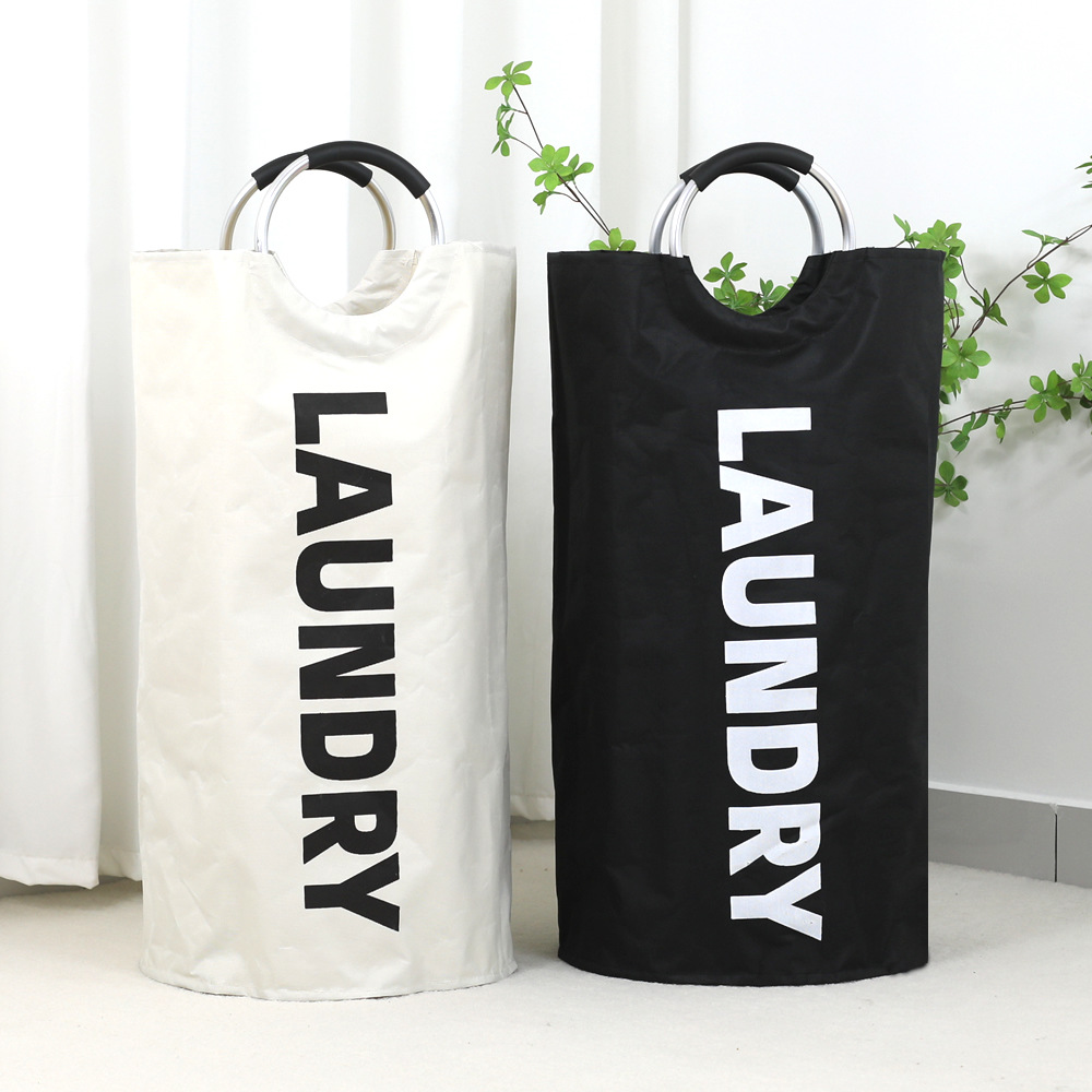Cesta de almacenamiento de bolsas de ropa sucia de tela plegable baño barril de ropa sucia tela oxford a prueba de agua bolsa de almacenamiento de compras transfronterizas