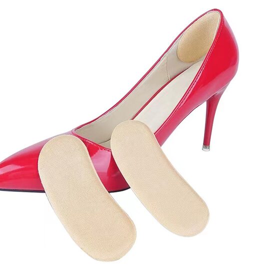 Hee paste wholesale anti-wear foot artifact shoes big change under sponge paste half code pad no heel anti-drop heel pad