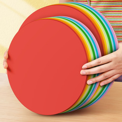 カラー円形紙詰まり200g厚手赤手作り絵画色紙子供図面幼稚園お絵かき紙白黒