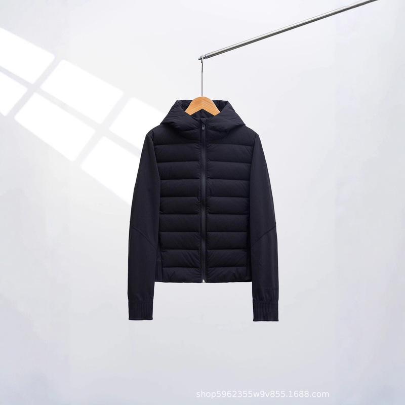 Lulu Lightweight New down Jacket Exposed down and Around Jacket Women's Hooded Jacket Casual Sports