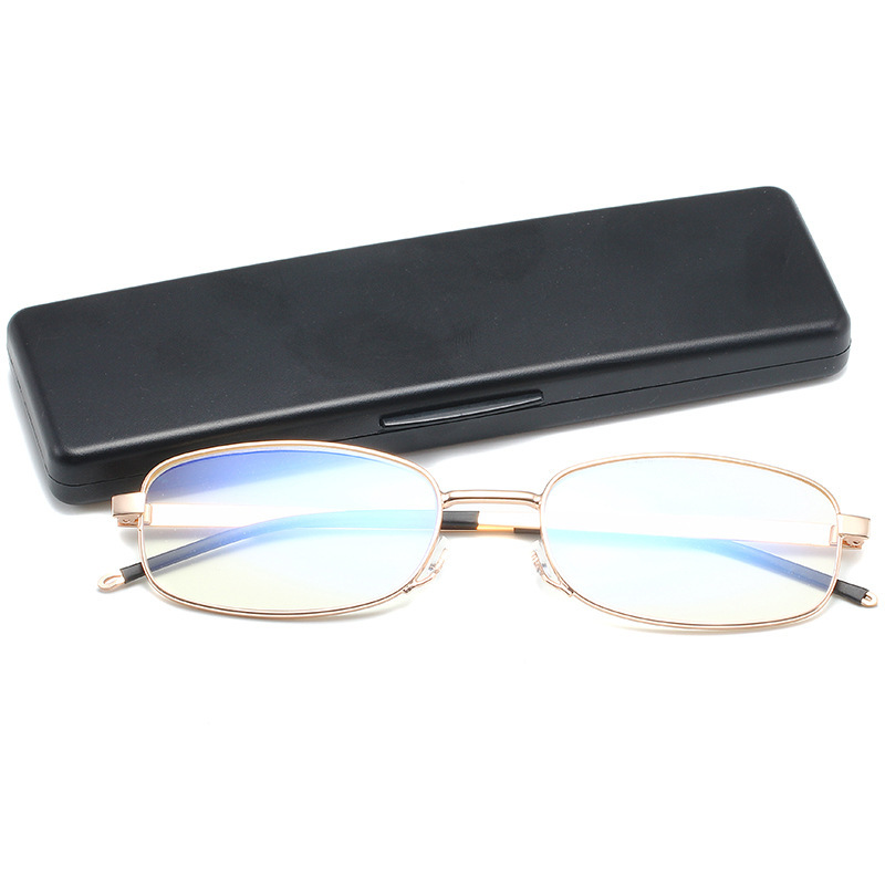 Presbyopic glasses anti-blue light new fashion Men's presbyopic glasses HD ultra-thin portable presbyopic glasses for the elderly with box