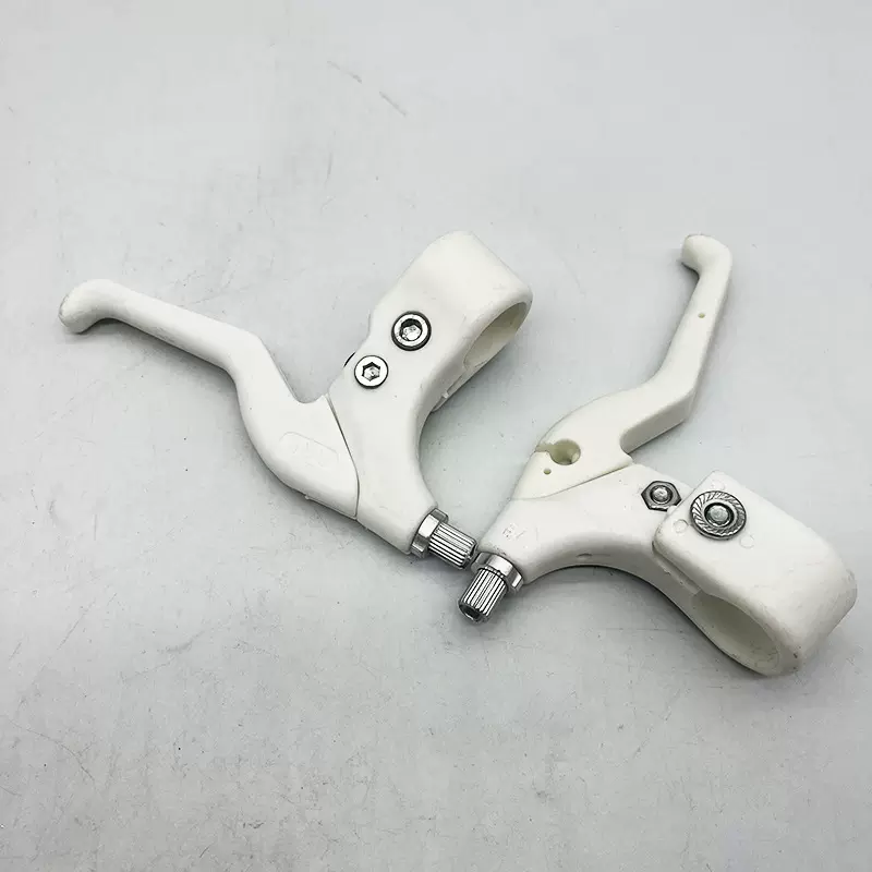 全白二指山地闸把儿童车小把自行车配件刹车把刹把山地车把手手把