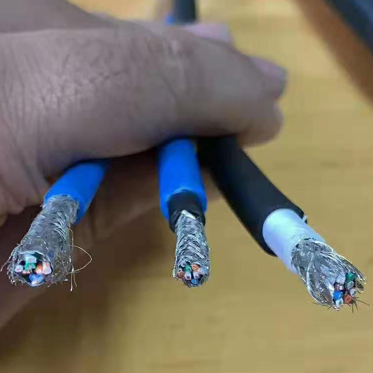 Mining Category 5e Double Shielded Network Cable MHYVP Mining Flame Retardant Category 6e Network Cable Mhyv 4*2*0.5