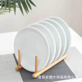 工厂直供碗碟沥水架木质水槽置物架茶叶架书架厨房碗碟餐具收纳架
