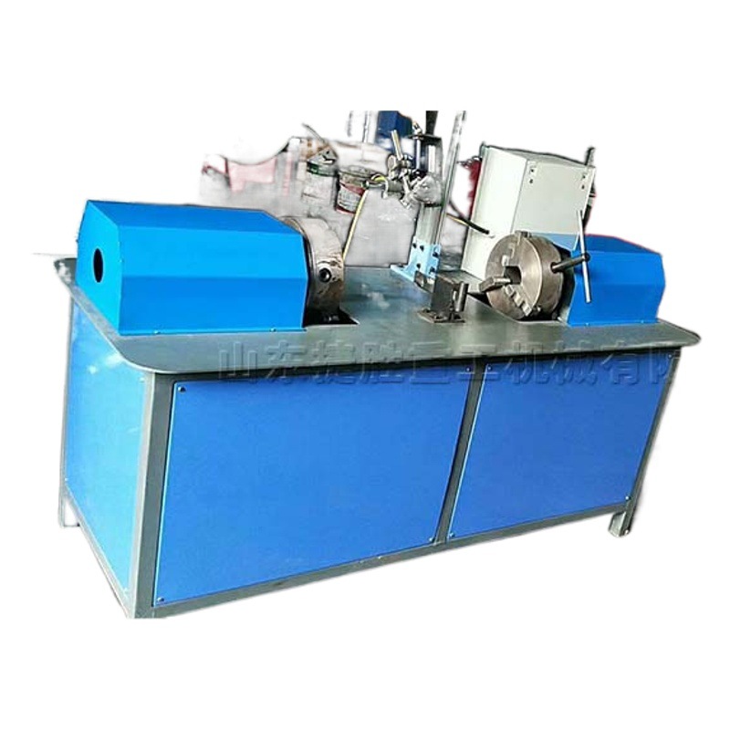 Construcción de andamio máquina de soldadura de tubos de escritorio de acero inoxidable hidráulico de soldadura por colisión de tubos de metal tubo soldado que forma la máquina