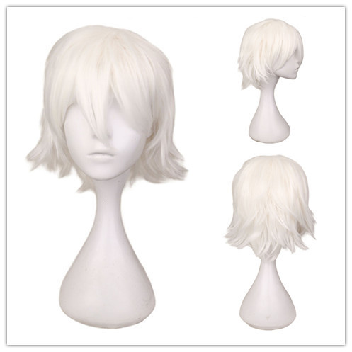 Cross-Border European and American Cosplay Anime Wig Universal Color Harajuku Anti-Curling Men's Short Hair Anti-Curling Style - photo 11