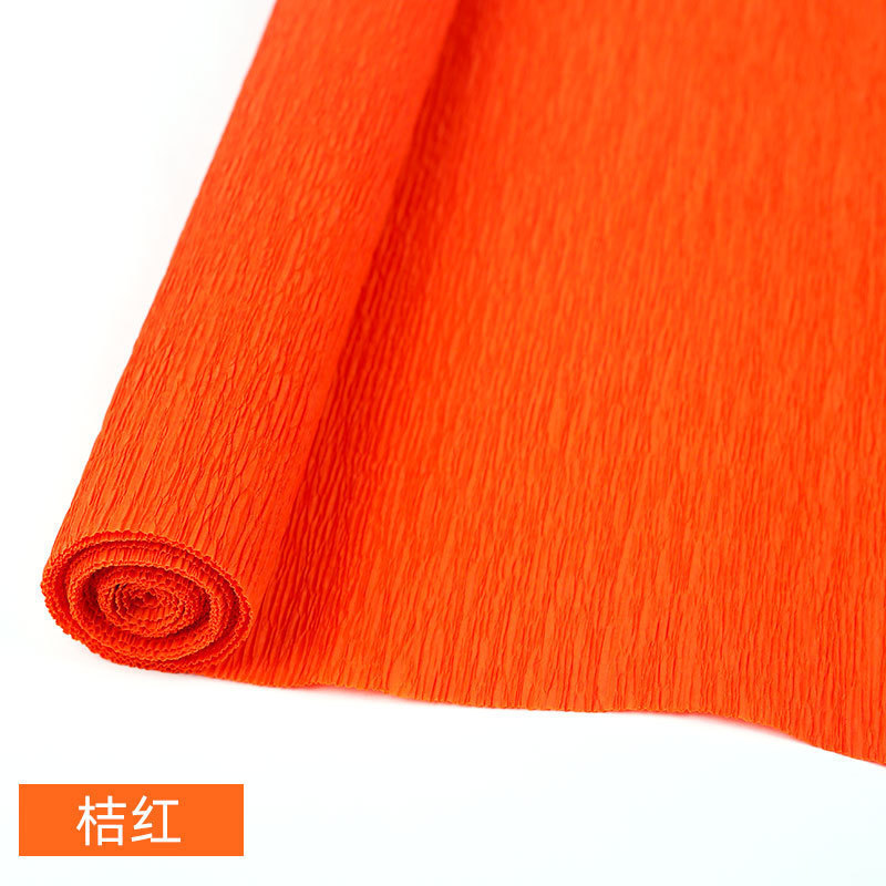 手工制作皱纹纸加厚纸褶皱纸手工纸材料折纸彩色DIY卷边花玫瑰花|undefined