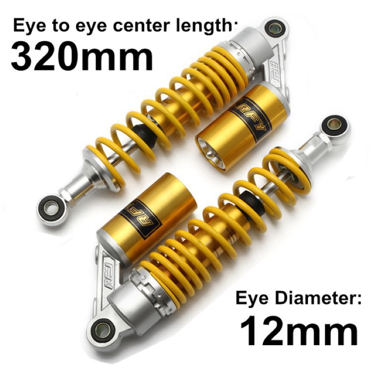 RFY universal 320mm motorcycle real airbag shock absorber suitable for CG125GN125 motorcycle shock absorber