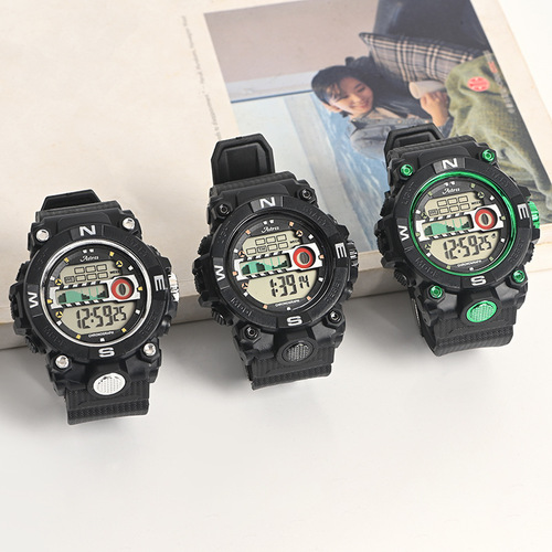 New Electronic Watch Multifunction Outdoor Sports Watch for Middle School Students, Couple's Edition, Factory Wholesale
