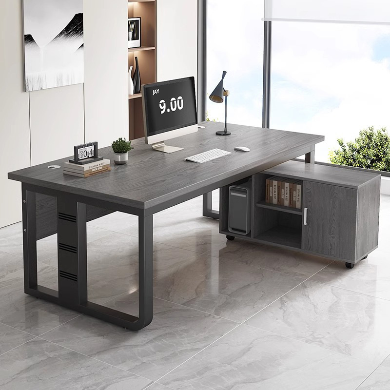 Simple modern computer desk, desktop boss desk, office desk, home desk, company office staff desk Simple modern computer desk, desktop boss desk, office desk, home desk, company office staff desk