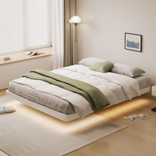 新款悬浮床现代简约铁床家用主卧加厚加固双人床床架钢架1.8m榻榻